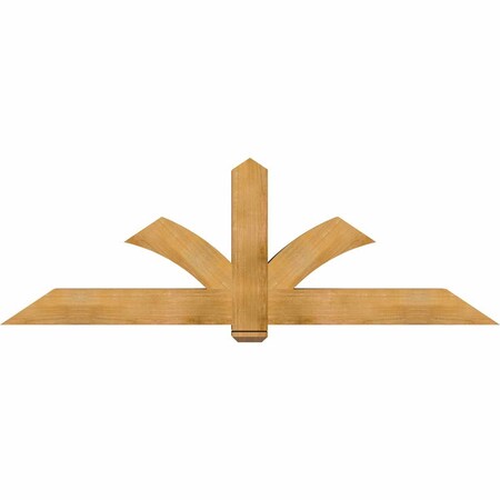 Ekena Millwork Redmond Rough Sawn Timber Gable Bracket, Western Red Cedar, 84"W x 28"H x 6"D x 6"F, 8/12 Pitch GBW084X28X0606RED00RWR
